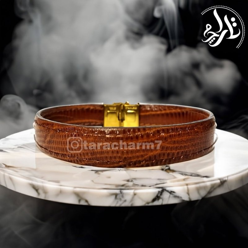 dastband lizard (1) دستبند چرم طبیعی لیزارد
