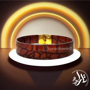 دستبند سنگی عسلی