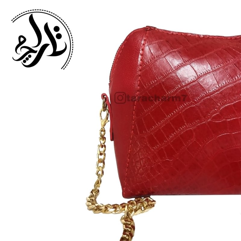 kif sangi ghermez (2) کیف زنانه سنگی قرمز